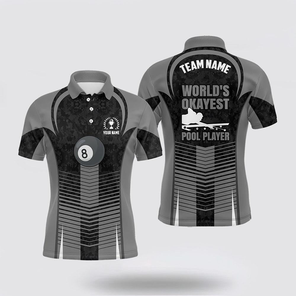 Billiard Polo Shirts, 8 Ball Billiard Funny Pool Player, Billiard Shirt Designs