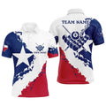 Billiard Pool Texas Flag Polo Shirts Custom Billiard Texas Sport Shirts, Personalized Billiard Polo Shirt