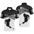Custom 8 Ball Pool Pattern Billiard Player Polo, Personalized Billiard Polo Shirt