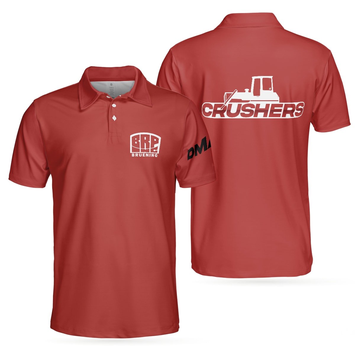Bruening Crushers Bowling Team Polo Shirt - Bowling Men Polo Shirt - Gifts To Get For Your Dad - Father's Day Shirt