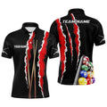 Billiard Cue Sport 3D Polo Shirts, Custom Billiard Polo For Pool Player, Personalized Billiard Polo Shirt