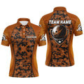 Camo Bowling Polo Shirt Men Bowling Team Shirt Custom Bowling Polo Shirt, Personalized Bowling Team Shirt