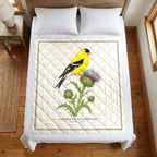 American Goldfinch field guide quilt
