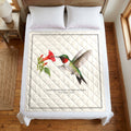 Ruby-throated Hummingbird field guide quilt