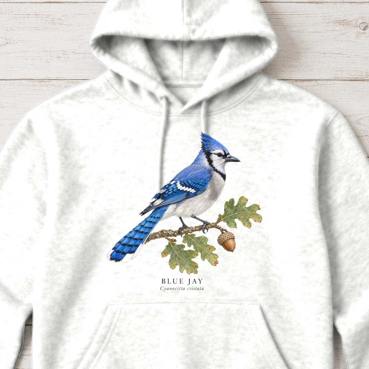 Blue Jay Field Guide Hoodie – White