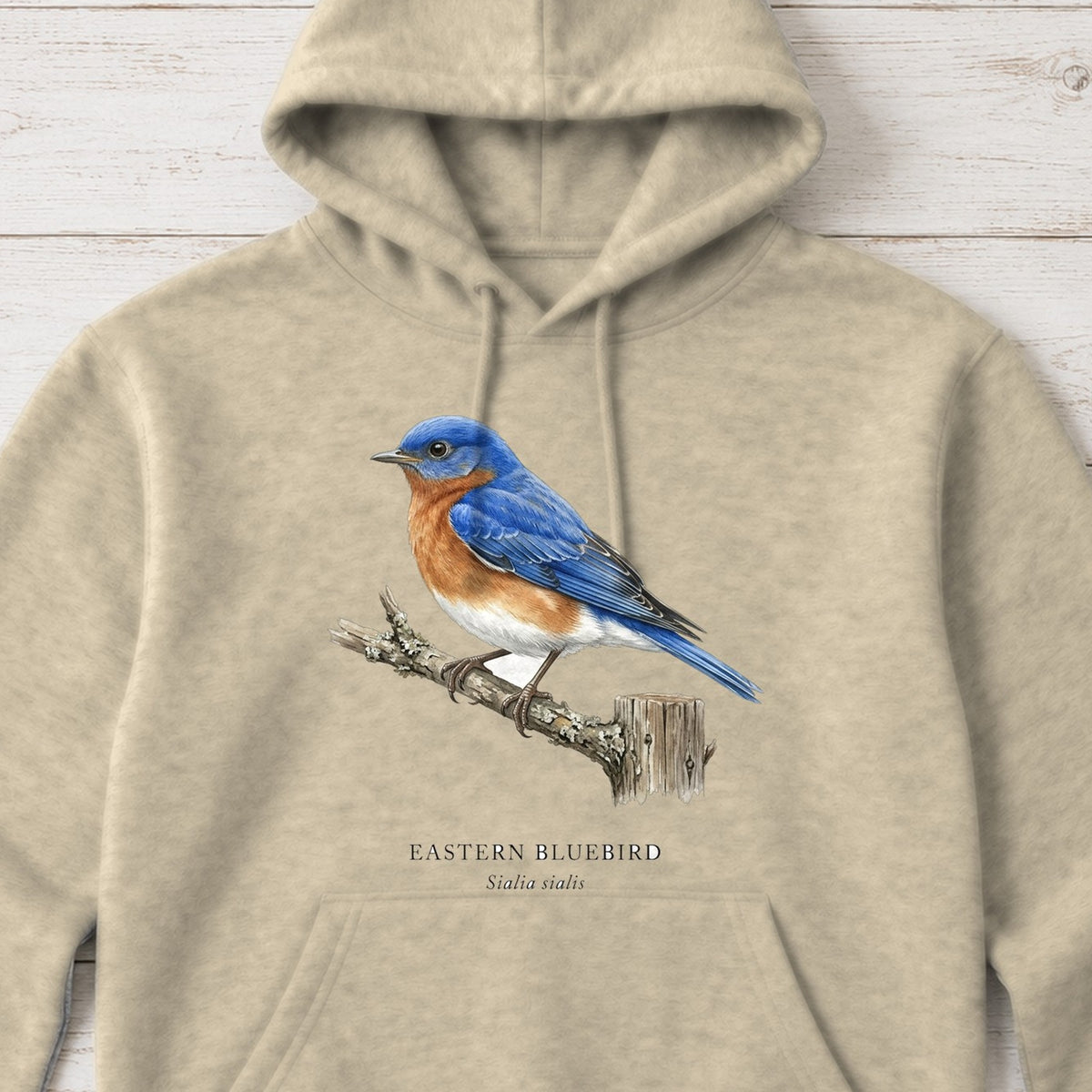Eastern Bluebird Field Guide Hoodie – Sand