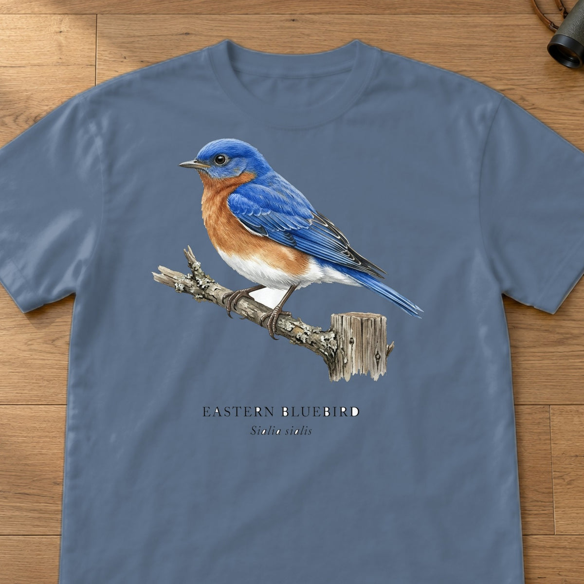 Eastern Bluebird Field Guide Comfort Colors T-Shirt – Blue Jean
