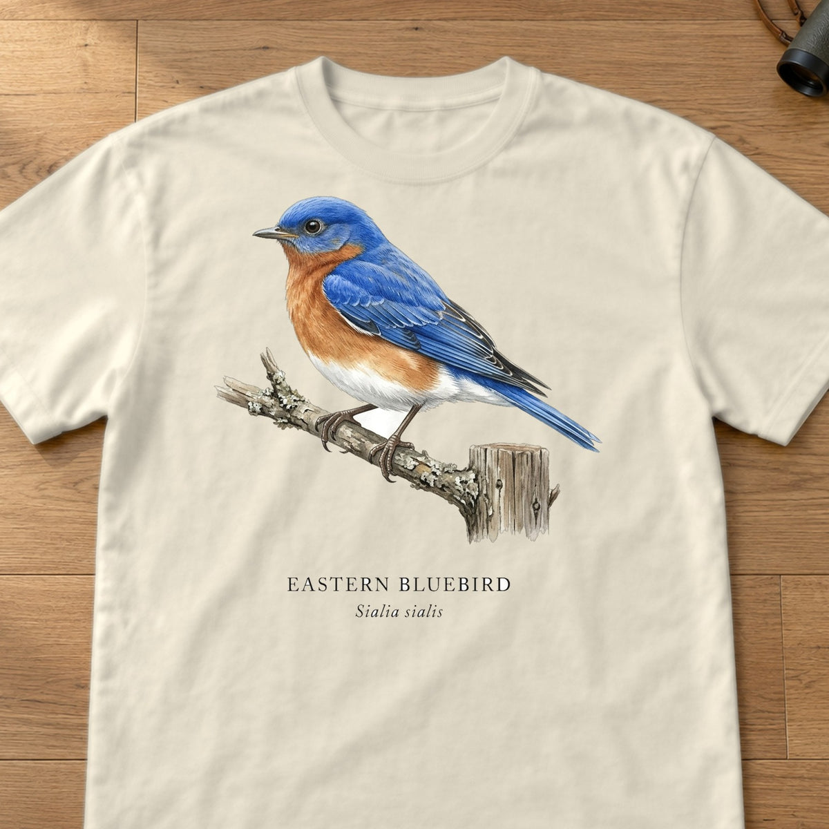 Eastern Bluebird Field Guide Comfort Colors T-Shirt – Ivory