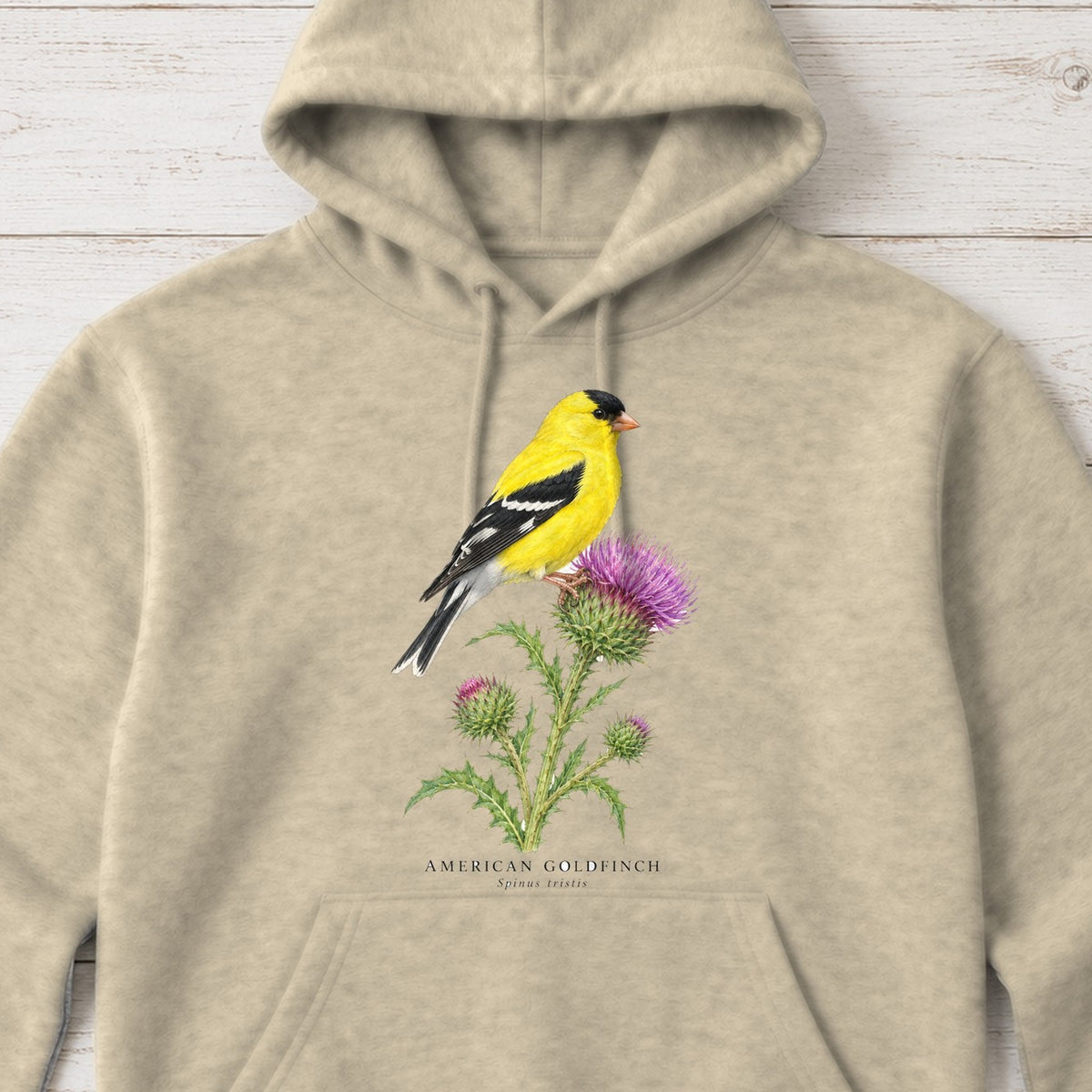 American Goldfinch Field Guide Hoodie – Sand