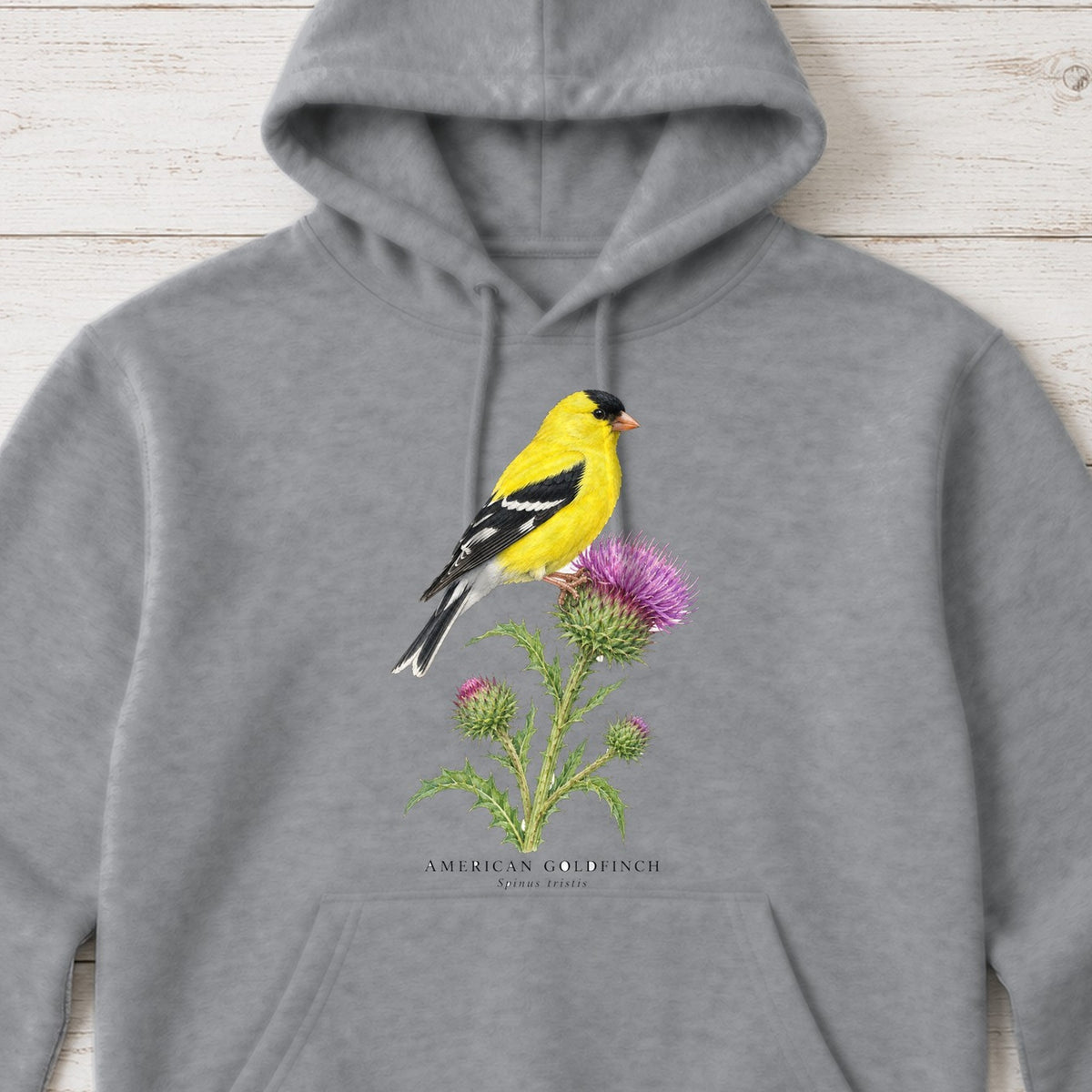 American Goldfinch Field Guide Hoodie – Sport Grey