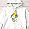 American Goldfinch Field Guide Hoodie – White