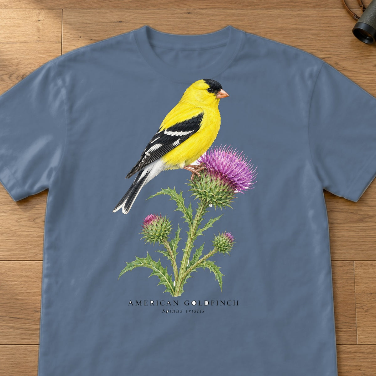 American Goldfinch Field Guide Comfort Colors T-Shirt – Blue Jean