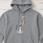 Great Blue Heron Field Guide Hoodie – Sport Grey