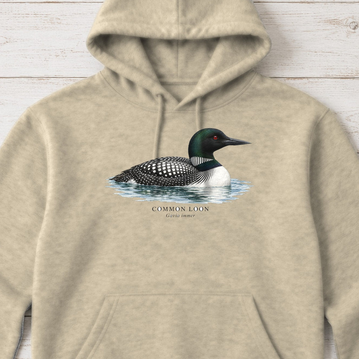 Common Loon Field Guide Hoodie – Sand