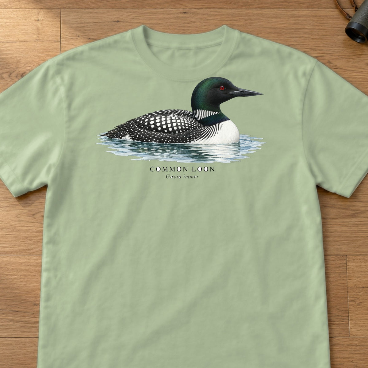 Common Loon Field Guide Comfort Colors T-Shirt – Light Green