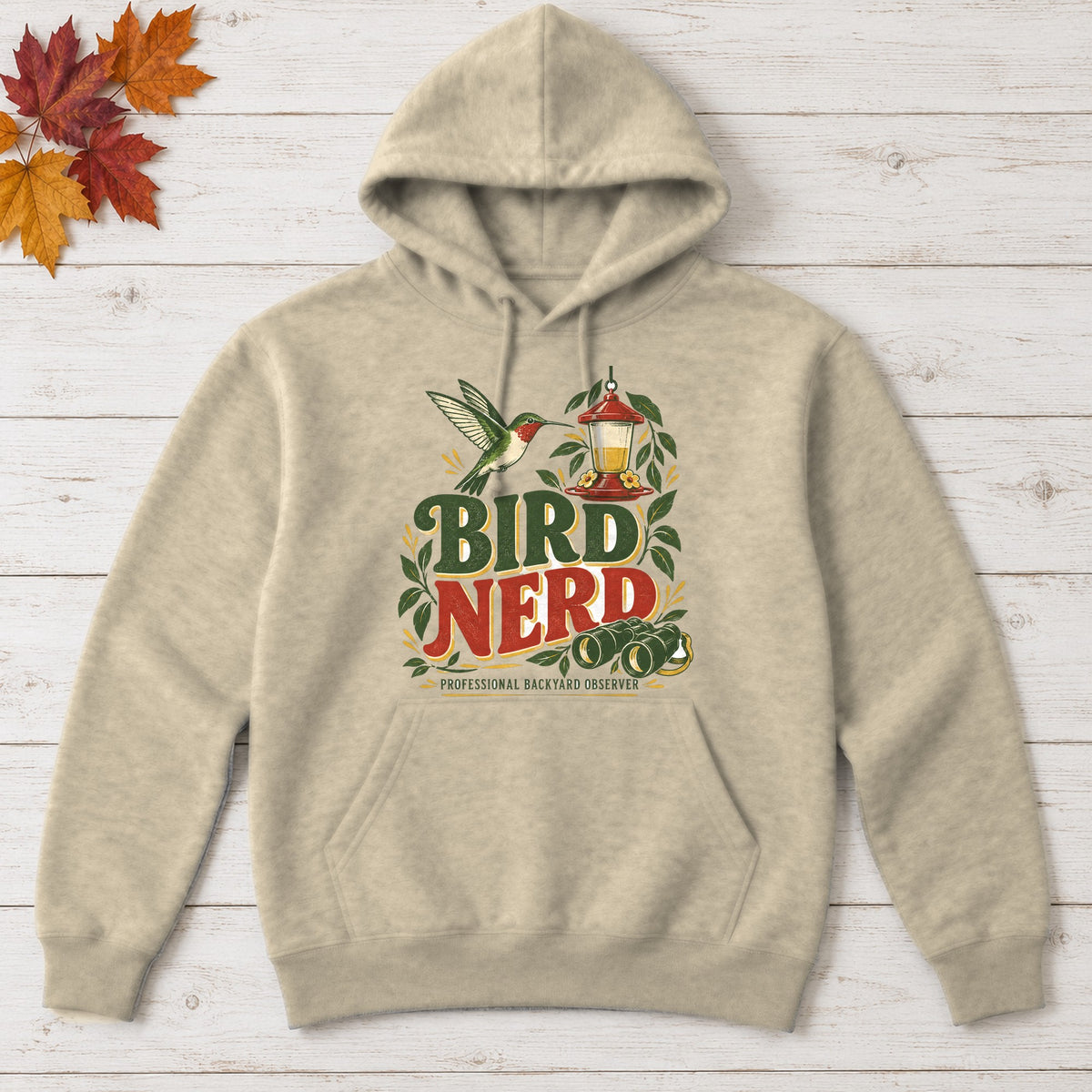 Bird Nerd Hoodie – Sand