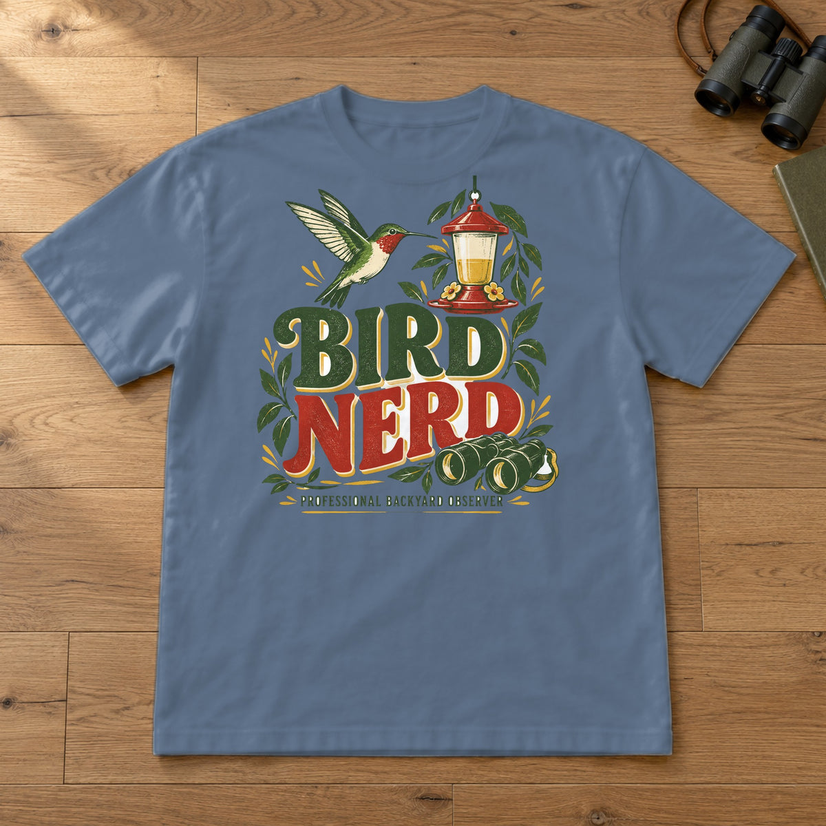 Bird Nerd Comfort Colors T-Shirt – Blue Jean