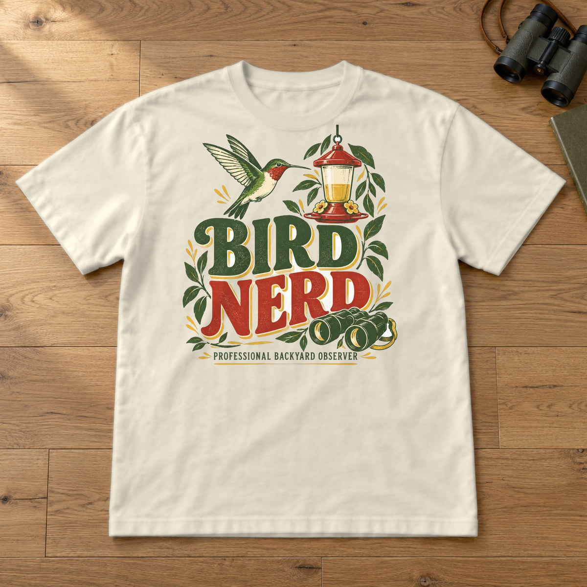 Bird Nerd Comfort Colors T-Shirt – Ivory