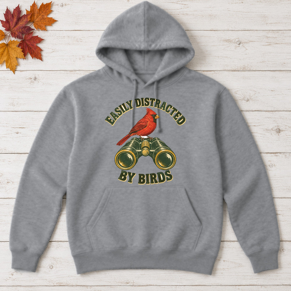 Easily Distracted by Birds Hoodie – Sport Grey