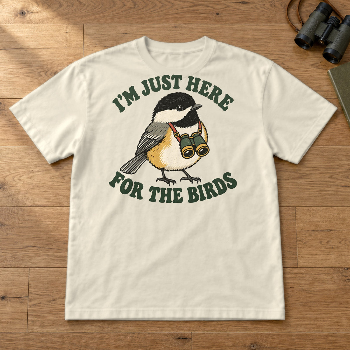 I'm Just Here for the Birds Comfort Colors T-Shirt – Ivory