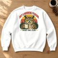Not a Morning Person — Night Owl Club Crewneck Sweatshirt – White