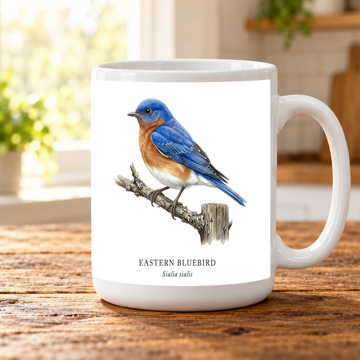 Eastern Bluebird Field Guide Mug