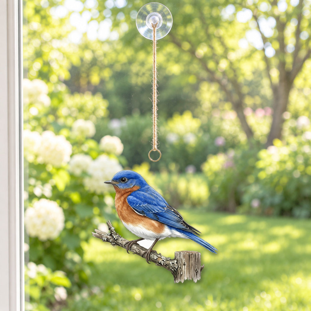 Eastern Bluebird Field Guide Suncatcher