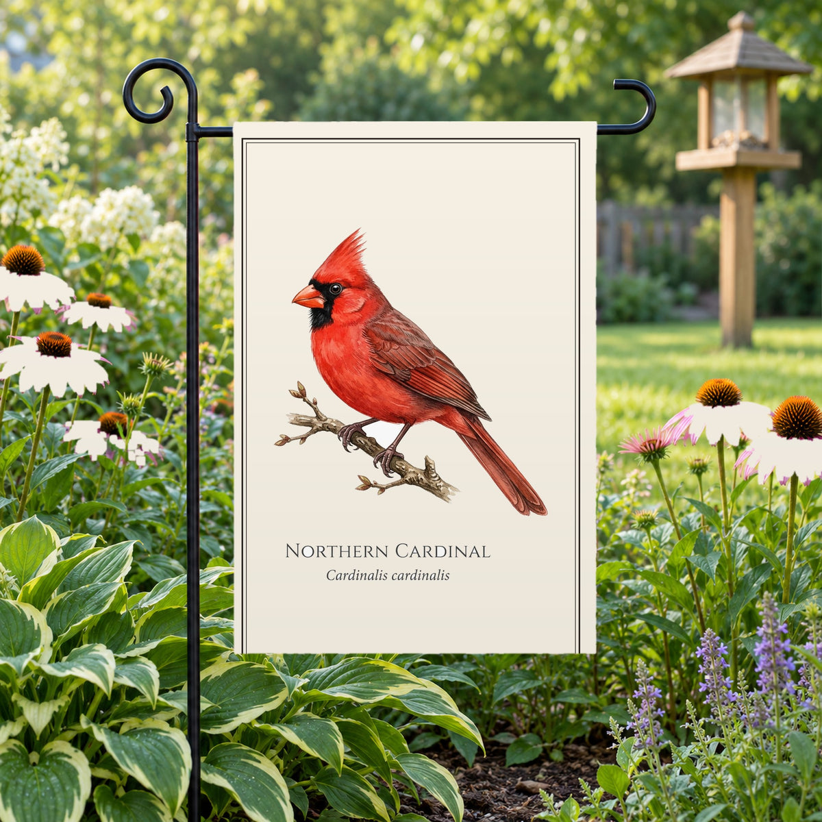 Northern Cardinal Field Guide Flag