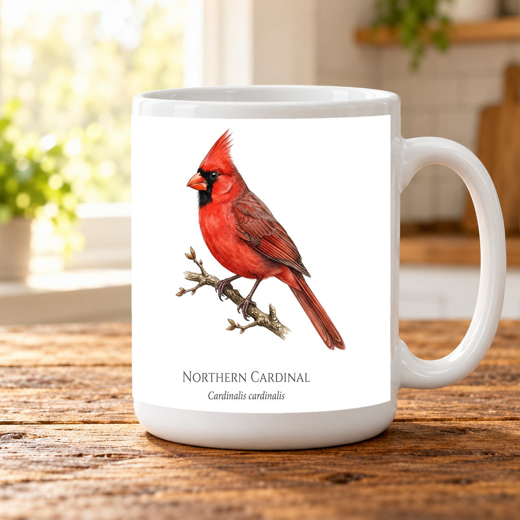 Northern Cardinal Field Guide Mug