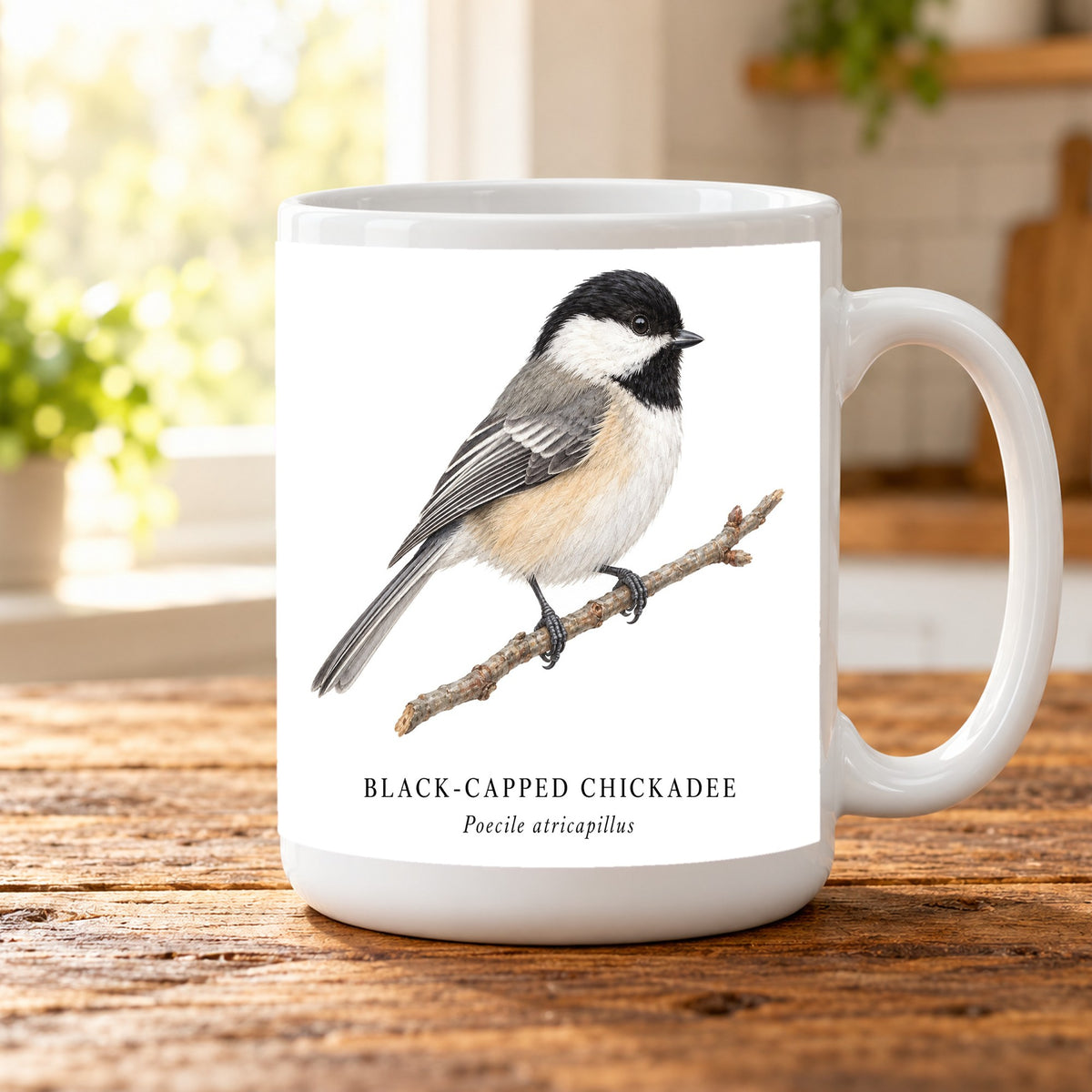 Black-capped Chickadee Field Guide Mug