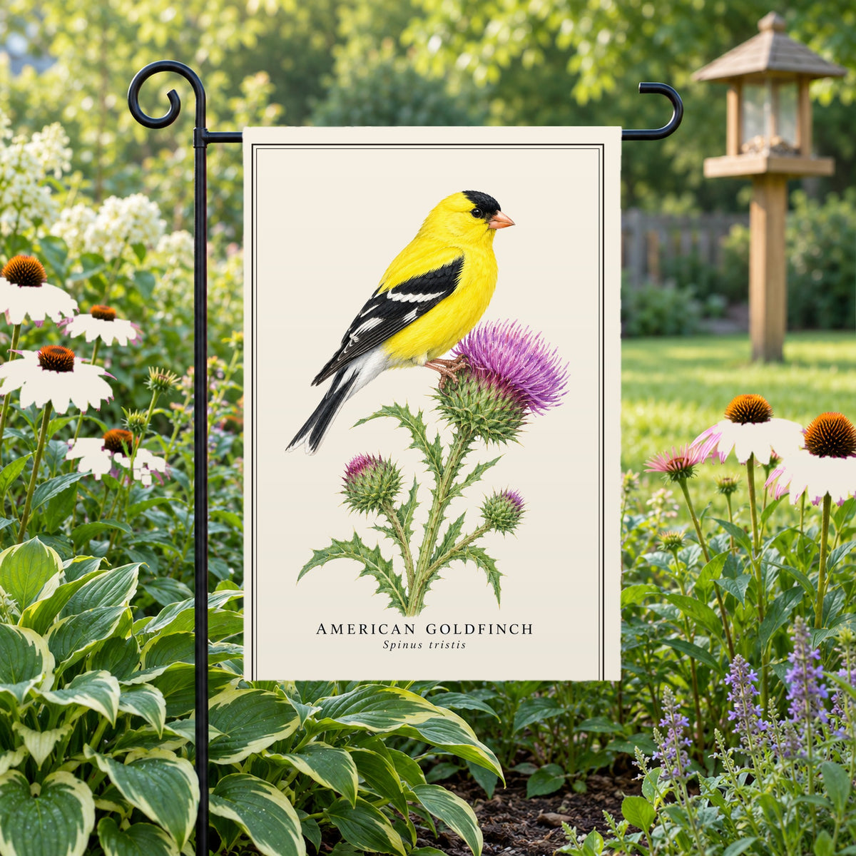 American Goldfinch Field Guide Flag