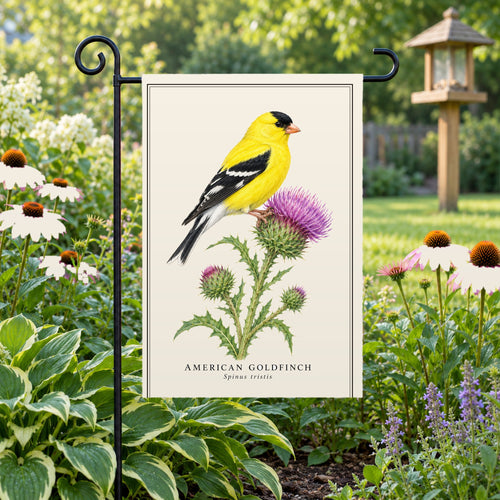 American Goldfinch Field Guide Flag