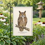 Great Horned Owl Field Guide Flag