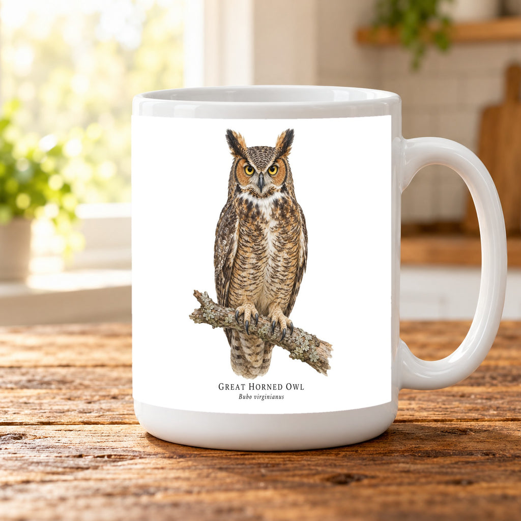 Great Horned Owl Field Guide Mug