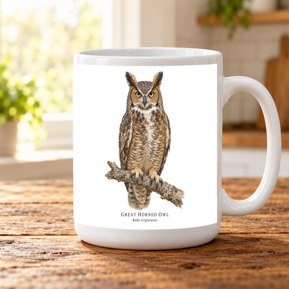 Great Horned Owl Field Guide Mug