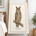Great Horned Owl Field Guide Sherpa Blanket