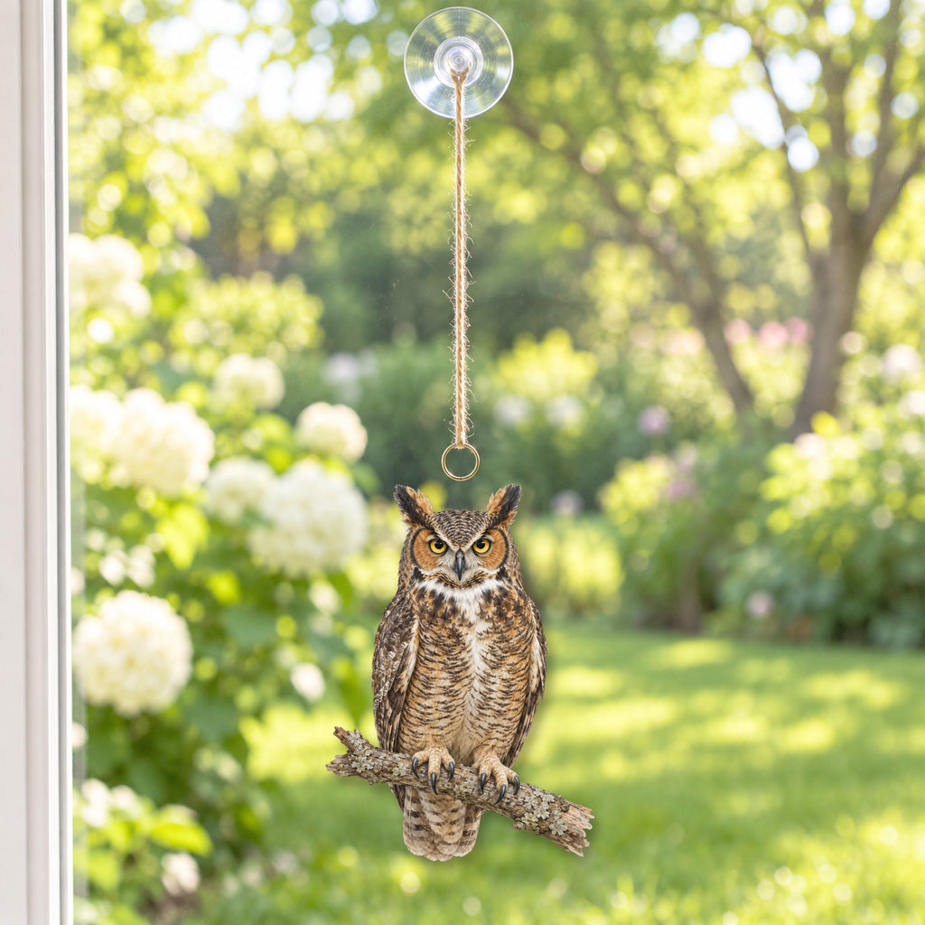 Great Horned Owl Field Guide Suncatcher