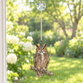 Great Horned Owl Field Guide Suncatcher