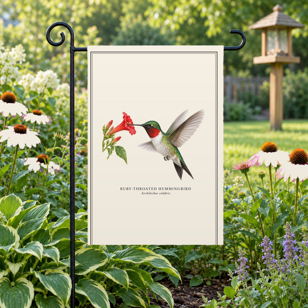 Ruby-throated Hummingbird Field Guide Flag