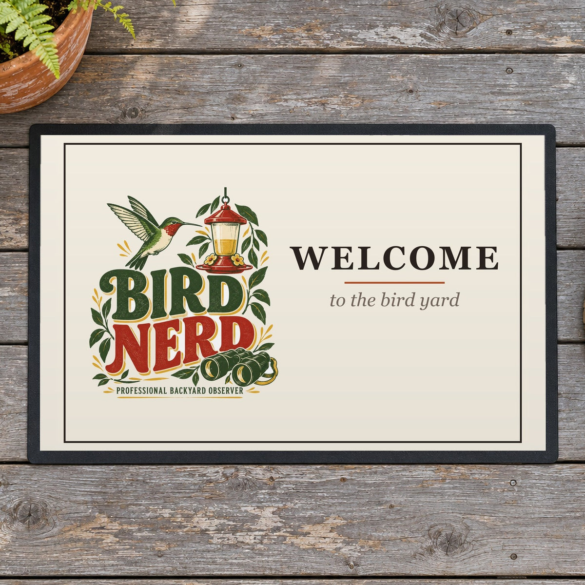 Bird Nerd Doormat