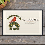 Easily Distracted by Birds Doormat