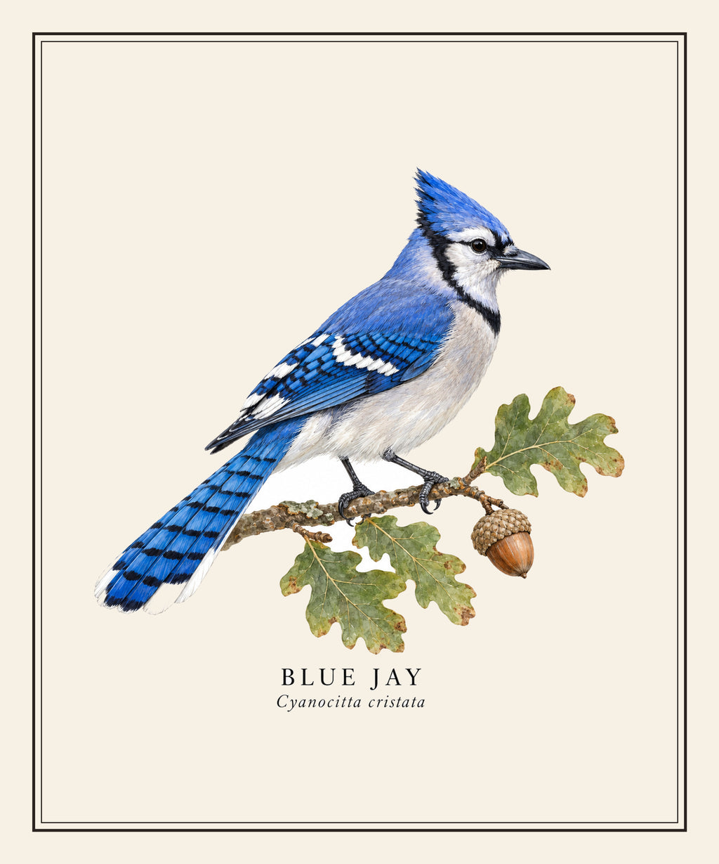 Blue Jay Field Guide Sherpa Blanket – design
