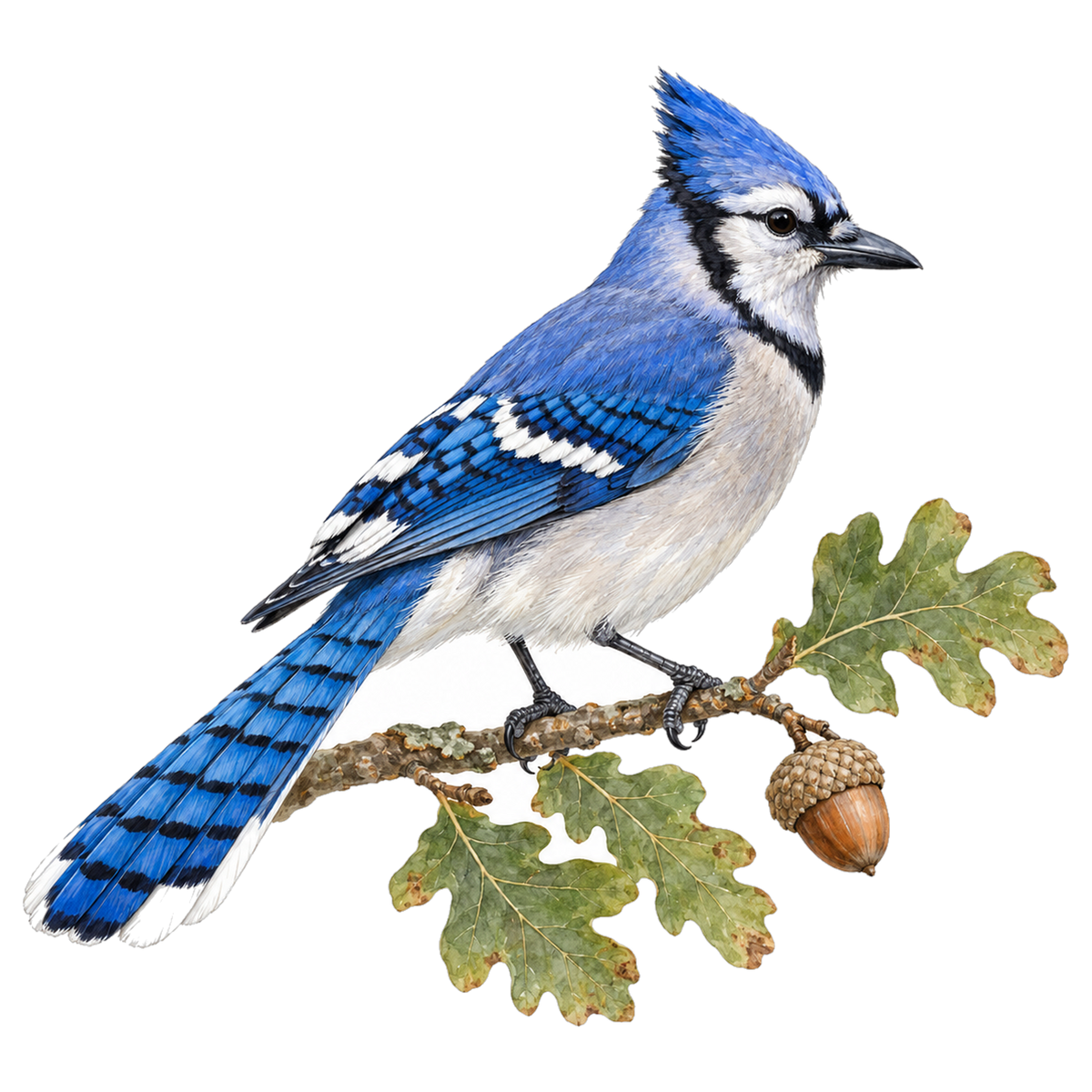 Blue Jay Field Guide Suncatcher – design