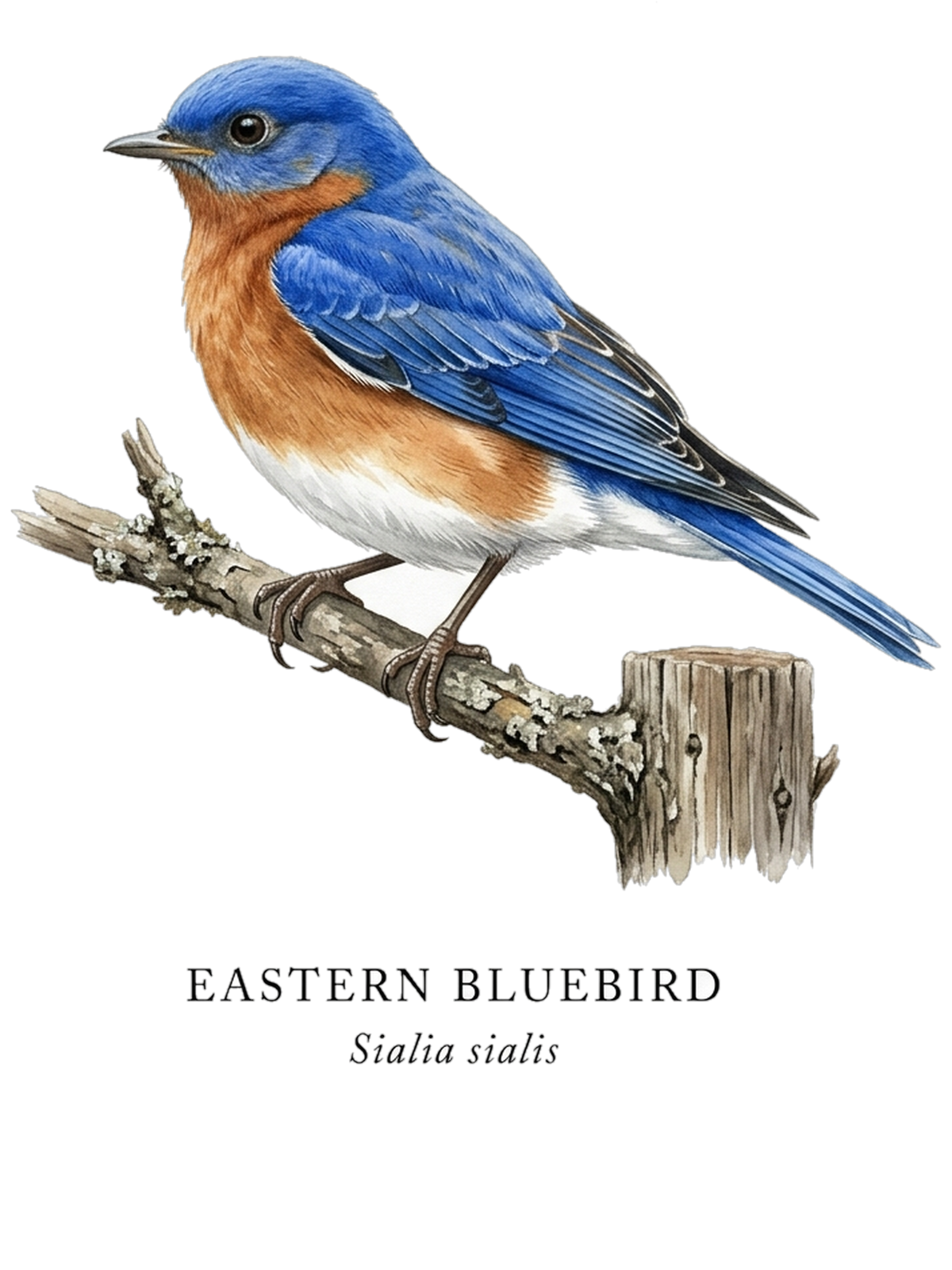 Eastern Bluebird Field Guide Hoodie – design