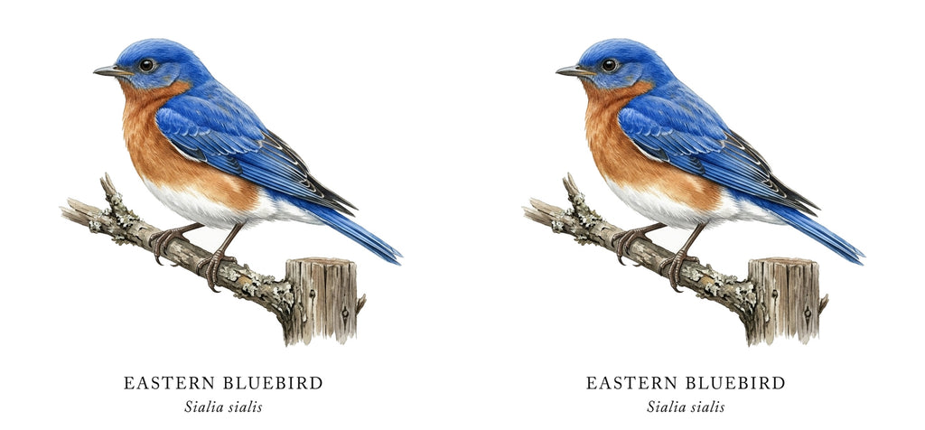 Eastern Bluebird Field Guide Mug – design