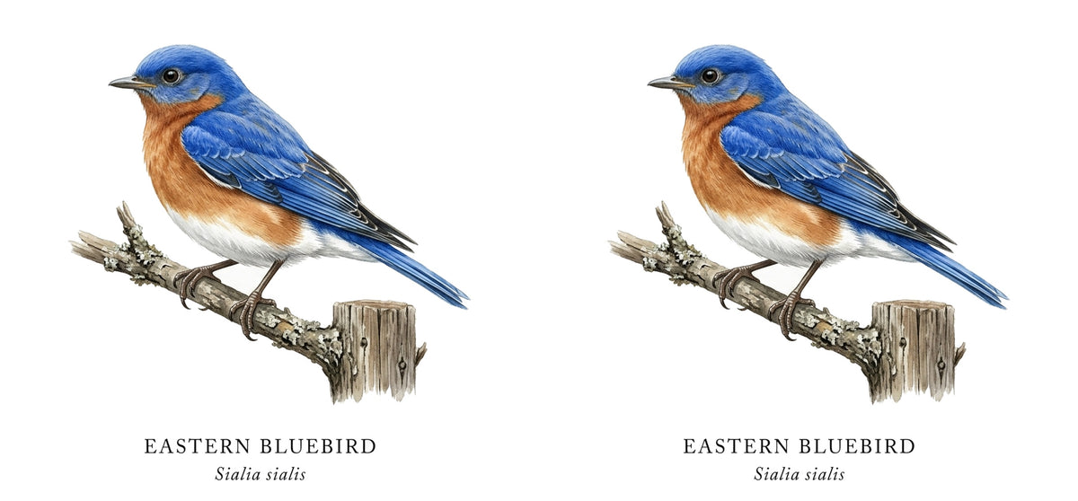 Eastern Bluebird Field Guide Mug – design