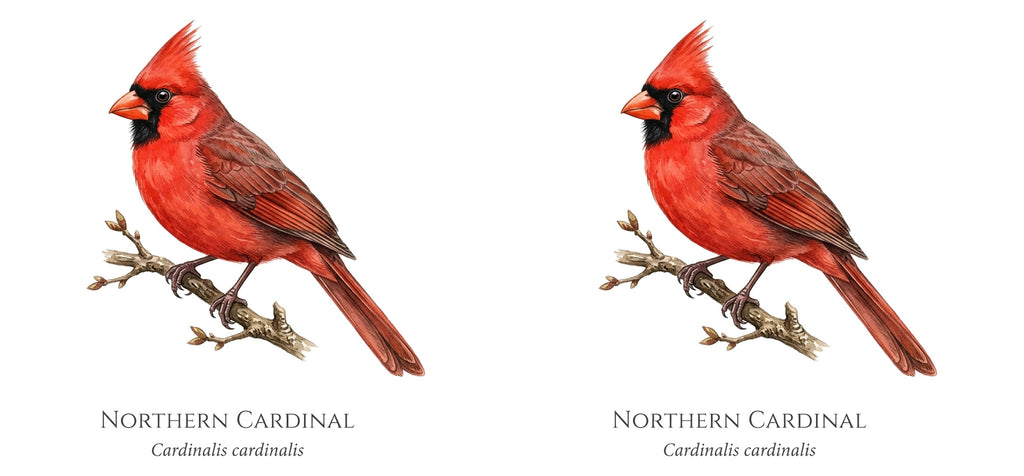 Northern Cardinal Field Guide Mug – design