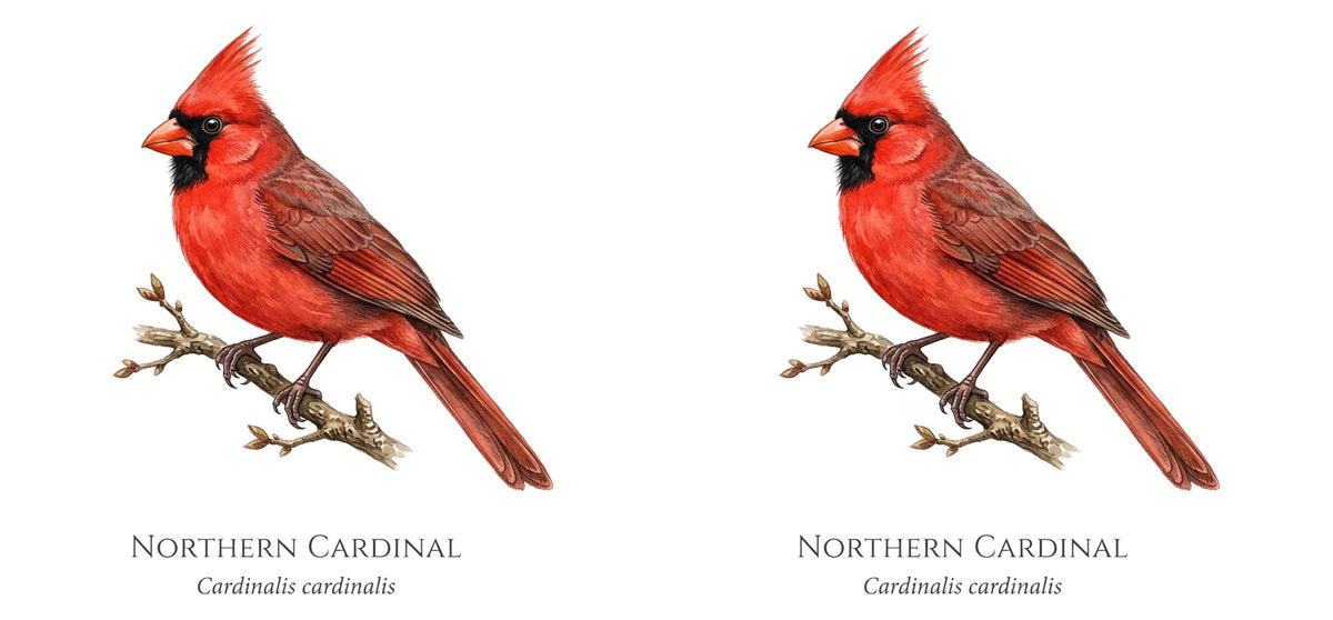 Northern Cardinal Field Guide Mug – design