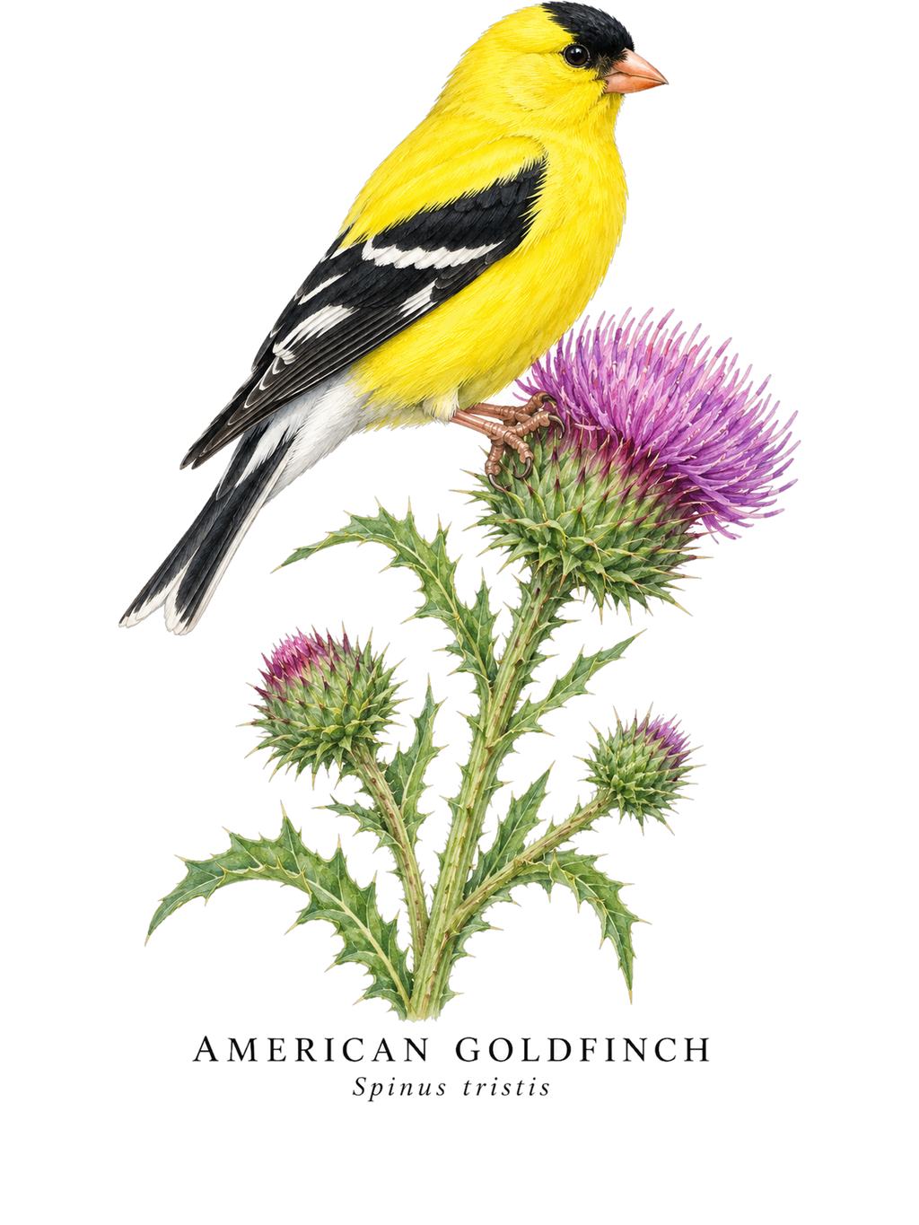 American Goldfinch Field Guide Hoodie – design