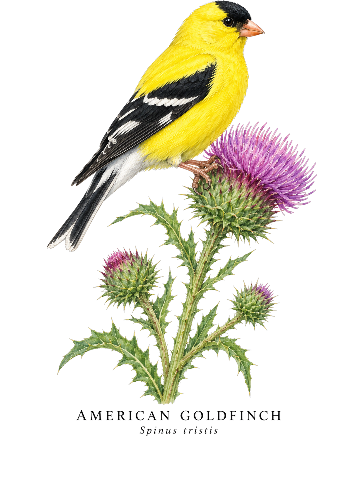 American Goldfinch Field Guide Hoodie – design